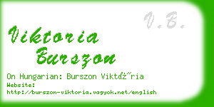 viktoria burszon business card